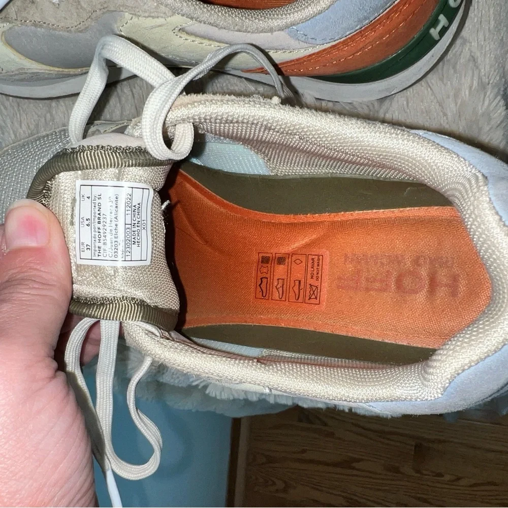 HOFF The Strand Sneakers Beige Suede Mesh Women’s Size 6.5 Anthropologie